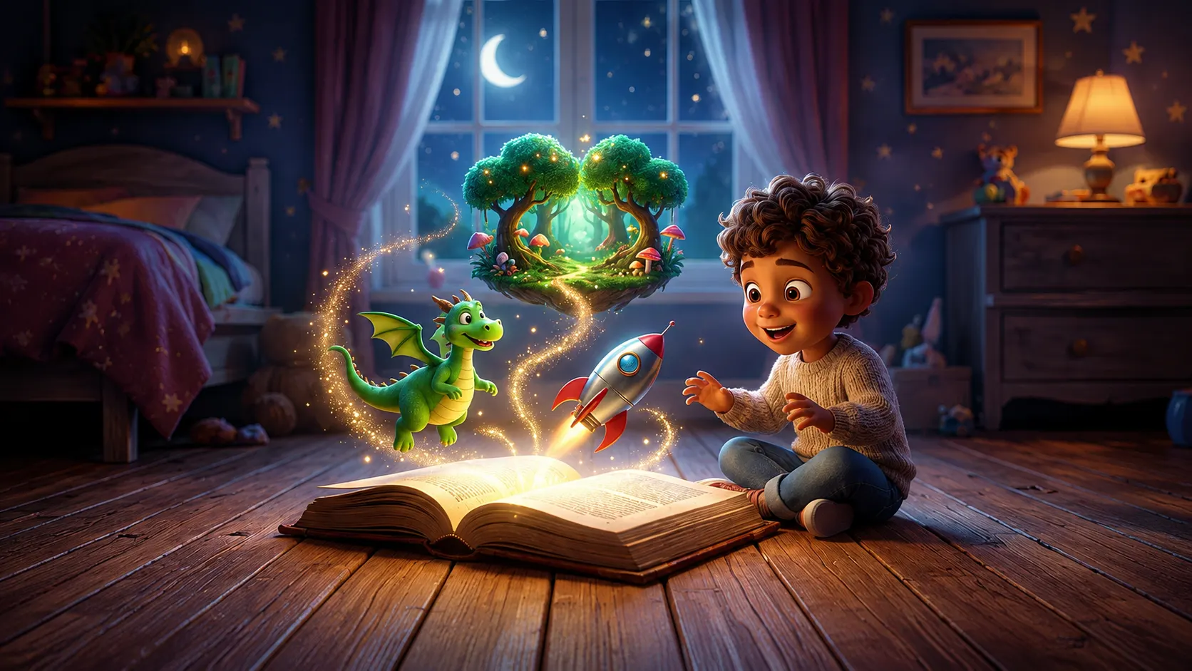 Colorful personalised storybooks banner